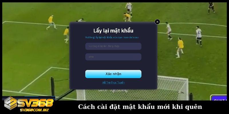 Cách cài đặt mật khẩu mới khi quên